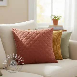 Mussola/Doppia garza QUILT rouge