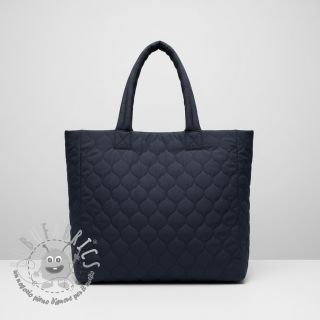 Tessuto trapuntato Round navy