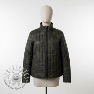 Tessuto trapuntato Camouflage army green