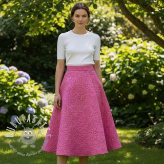 Tessuto trapuntato Flowers pink