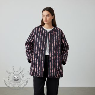 Tessuto trapuntato VELVET Stripes navy