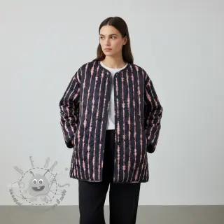 Tessuto trapuntato VELVET Stripes navy