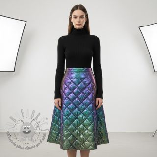 Tessuto trapuntato FOIL Rainbow multi