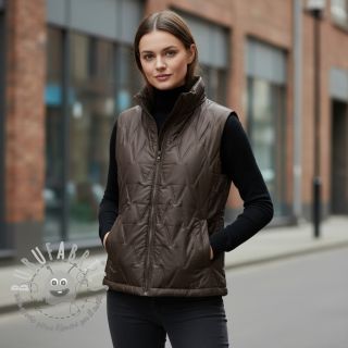 Tessuto trapuntato Triangle taupe