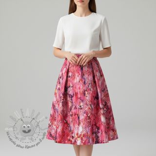 Tessuto trapuntato Snake gardini pink