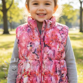 Tessuto trapuntato Snake gardini pink