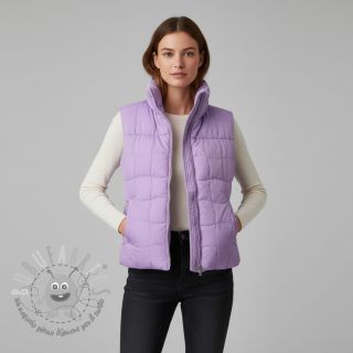 Tessuto trapuntato Graphic square lilac apricot
