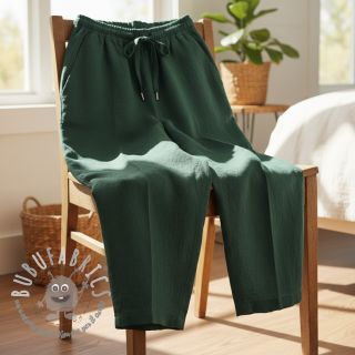 Lino prelavato STONEWASHED PREMIUM bottle green