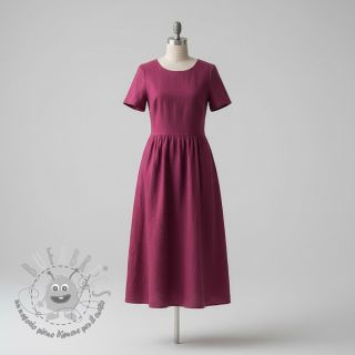 Lino prelavato STONEWASHED PREMIUM bordeaux