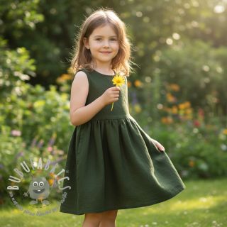 Lino prelavato 170 g army green