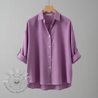 Lino prelavato orchid pink