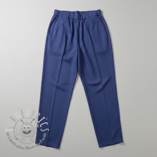 Lino prelavato sapphire blue