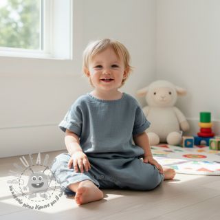 Lino prelavato 170 g ocean green