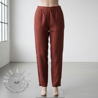 Lino prelavato 170 g wine red