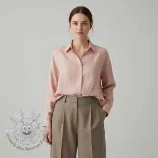 Lino prelavato 170 g light rose