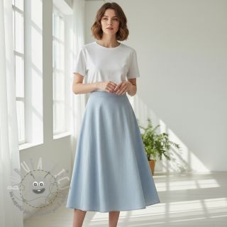 Lino prelavato baby blue