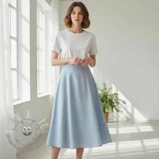 Lino prelavato baby blue