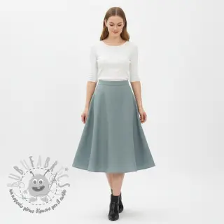 Lino prelavato ocean green