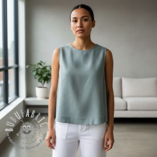 Lino prelavato ocean green