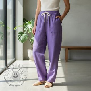 Lino prelavato purple