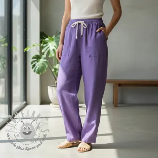 Lino prelavato purple
