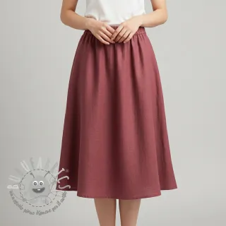 Lino prelavato dark blush