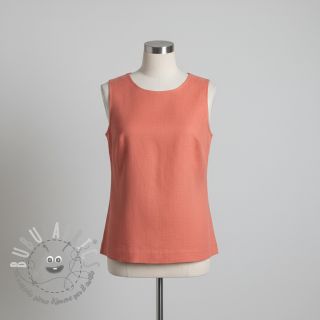 Lino prelavato peach