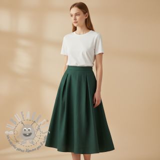 Lino prelavato shady green