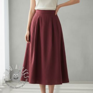 Lino prelavato bordeaux