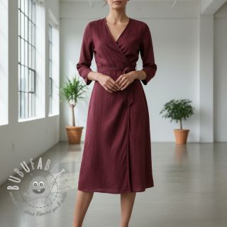 Lino prelavato bordeaux