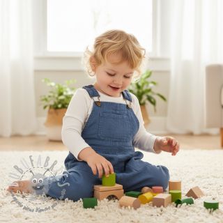 Lino prelavato indigo