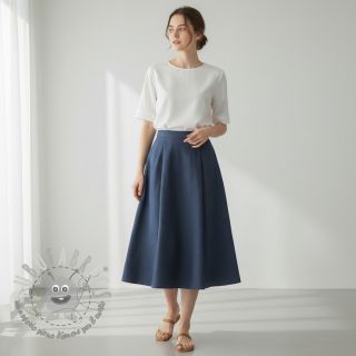 Lino prelavato indigo