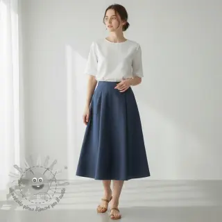 Lino prelavato indigo