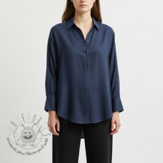 Lino prelavato indigo