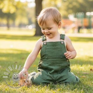 Lino prelavato forest green