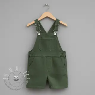 Lino prelavato forest green
