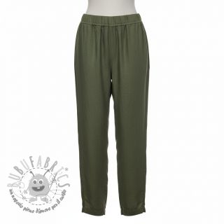 Lino prelavato forest green