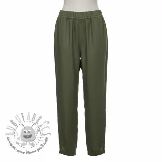 Lino prelavato forest green