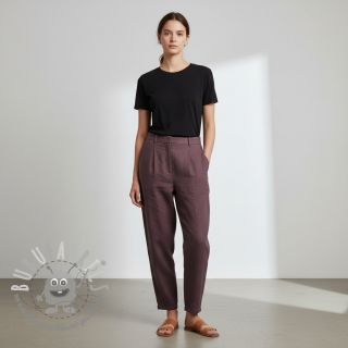 Lino prelavato old purple