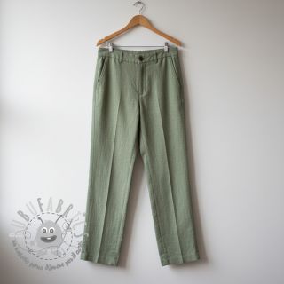 Lino prelavato old green