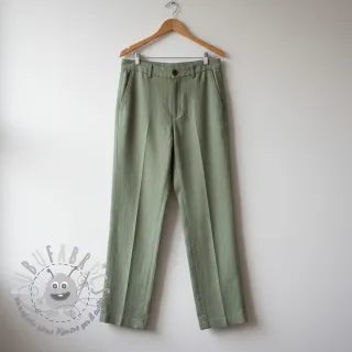 Lino prelavato old green