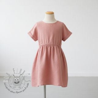 Lino prelavato old rose