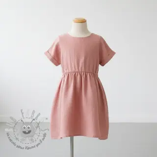Lino prelavato old rose