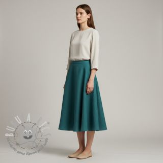 Lino prelavato dark cyan