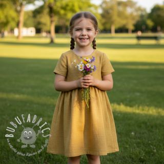 Lino prelavato ochre