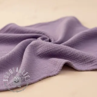 Mussola/Doppia garza dark lilac