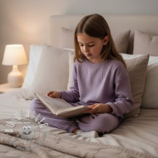 Mussola/Doppia garza dark lilac