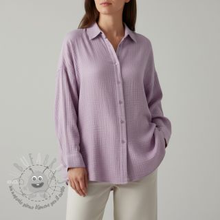 Mussola/Doppia garza soft lilac ORGANIC
