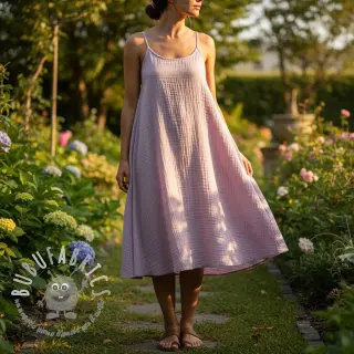 Mussola/Doppia garza soft lilac ORGANIC