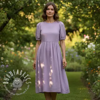Mussola/Doppia garza dark lilac ORGANIC